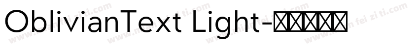 OblivianText Light字体转换